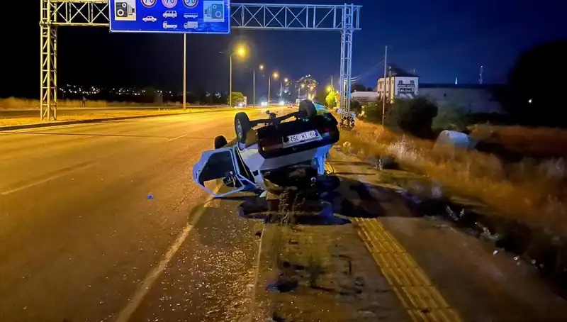 TIR Kazasında Otomobil Takla Attı: Olayda Bir Yaralı