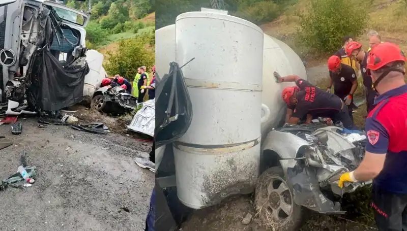 Beton Mikseri Kazası: Otomobilin Üzerine Devrildi, Can Kaybı ve Yaralı Var