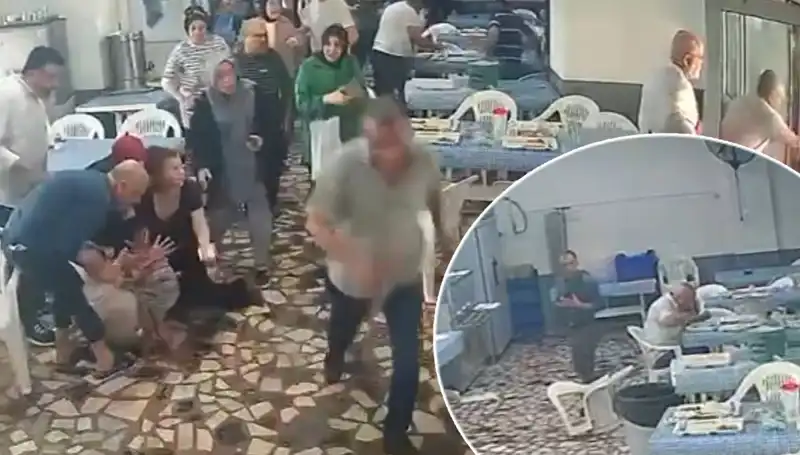 Depremin Ortasında Kahramanlık: Yemek yiyenlerin Tuhaf Reaksiyonları