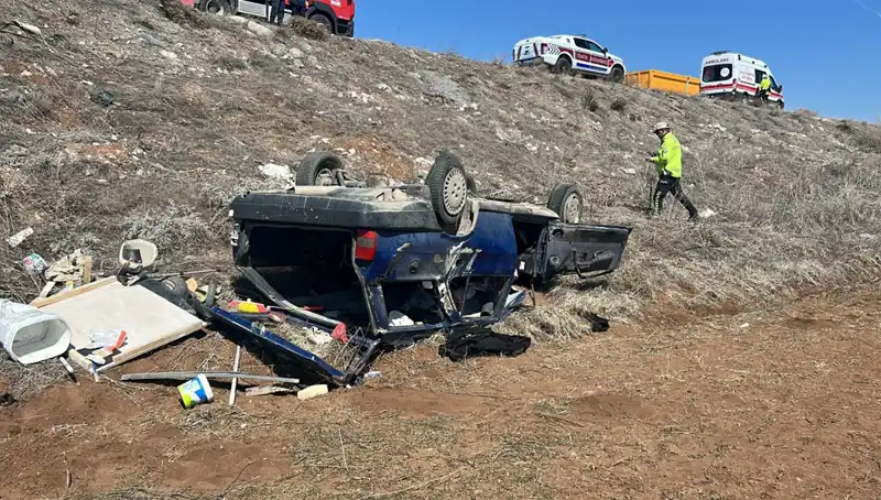 Otomobil Şarampole Uçtu: Kaza Sonrası 7 Yaralı ve Panik Hâkim