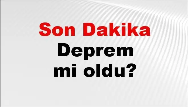 Kütahya'da Son Dakika Deprem! Hemen Bilmeniz Gerekenler