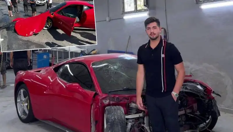 15 Milyonluk Ferrari, Sahibi Tarafından “Binemeden Gitti” İfadesiyle Hurdaya Dönüştü